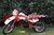 Yamaha XT 350 blanca y roja del año 91